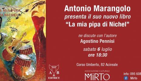 Antonio Marangolo presenta  il suo nuovo romanzo ” La mia pipa di Nichel”