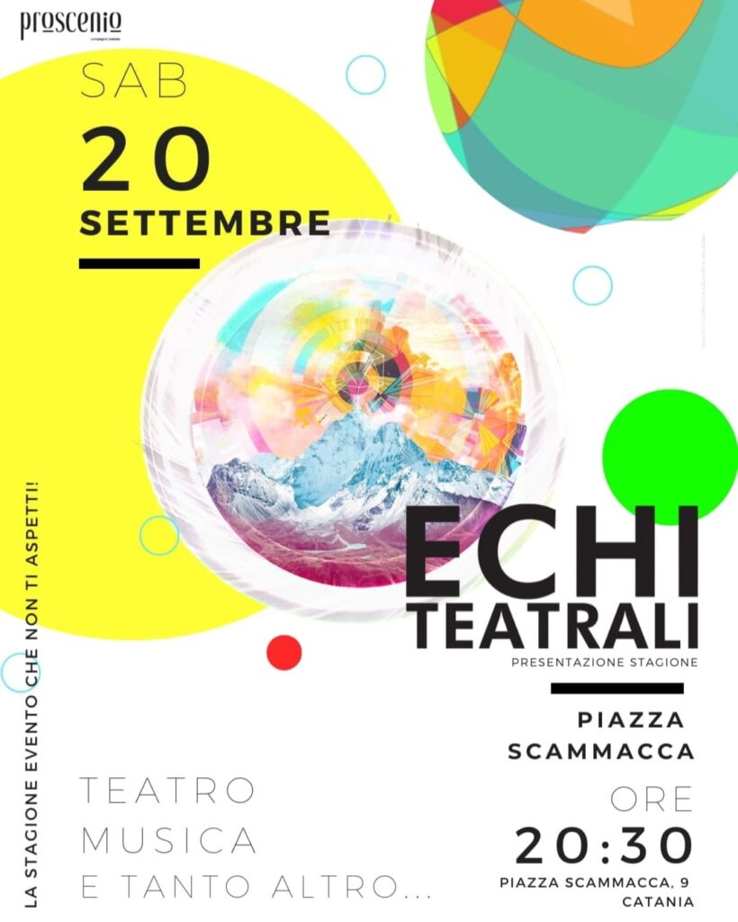 Echi teatrali Compagnia Proscenio Locandina Presentazione stagione 2025/2026