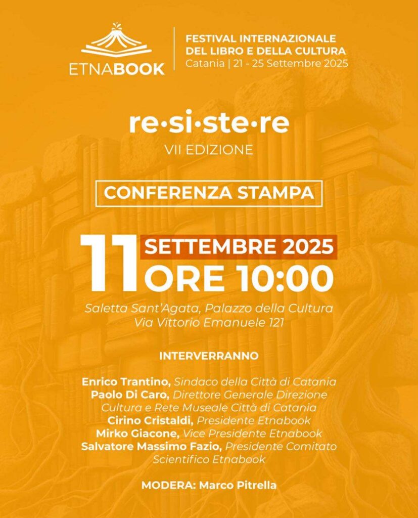 Locandina conferenza stampa Etnabook 2025
