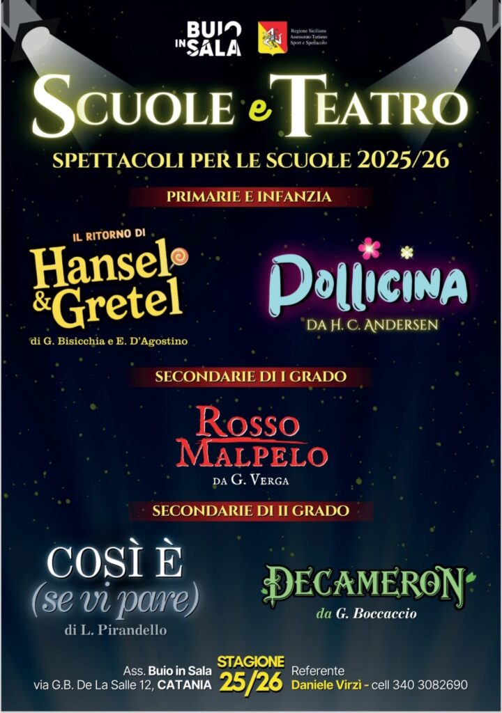 Sguardi di Buio in Sala Il teatro per le scuole