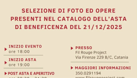 Asta di Beneficenza da Fil Rouge Project: artisti siciliani a sostegno dell’Associazione Maris ODV