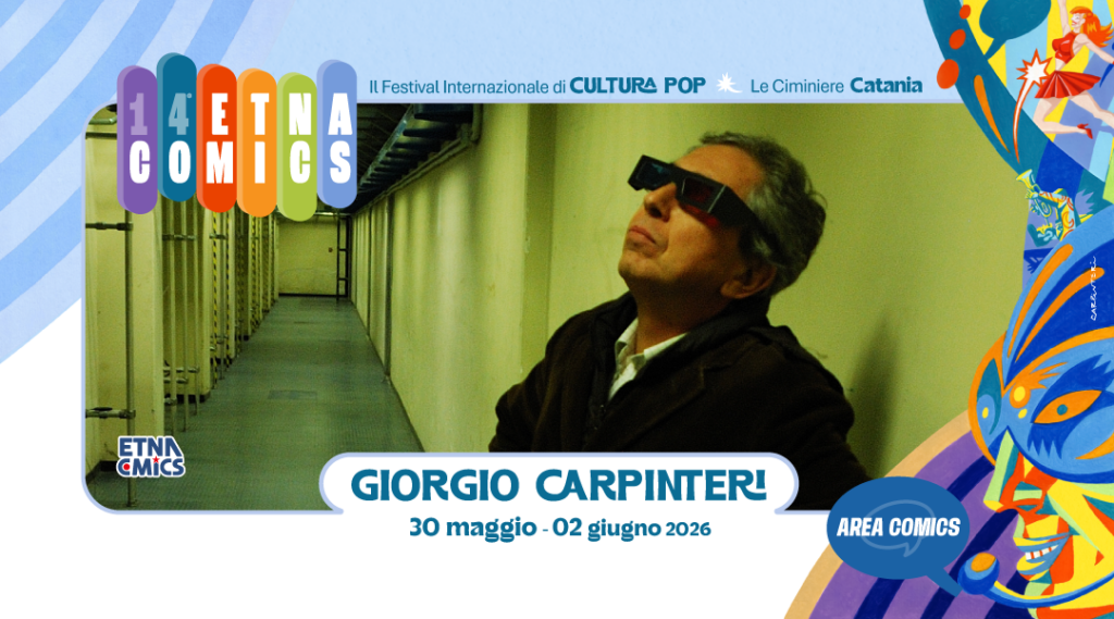 Etna Comics 2026 dedica il manifesto ufficiale a Pippo Baudo: l’omaggio di Giorgio Carpinteri