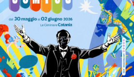 Etna Comics 2026 dedica il manifesto ufficiale a Pippo Baudo: l’omaggio di Giorgio Carpinteri