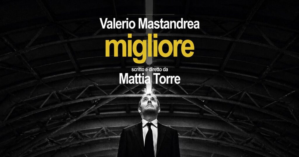 Valerio Mastandrea porta in scena “Migliore” di Mattia Torre e chiude la stagione del Golden di Palermo dall’8 al 10 maggio 2026.