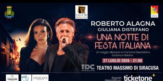 Roberto Alagna torna nella sua Ortigia: “Una notte di festa italiana” approda al Teatro Massimo di Siracusa